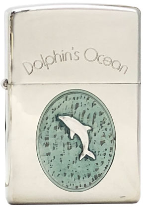 【ZIPPO】ジッポー：Dolphin's Ocean/2002年製