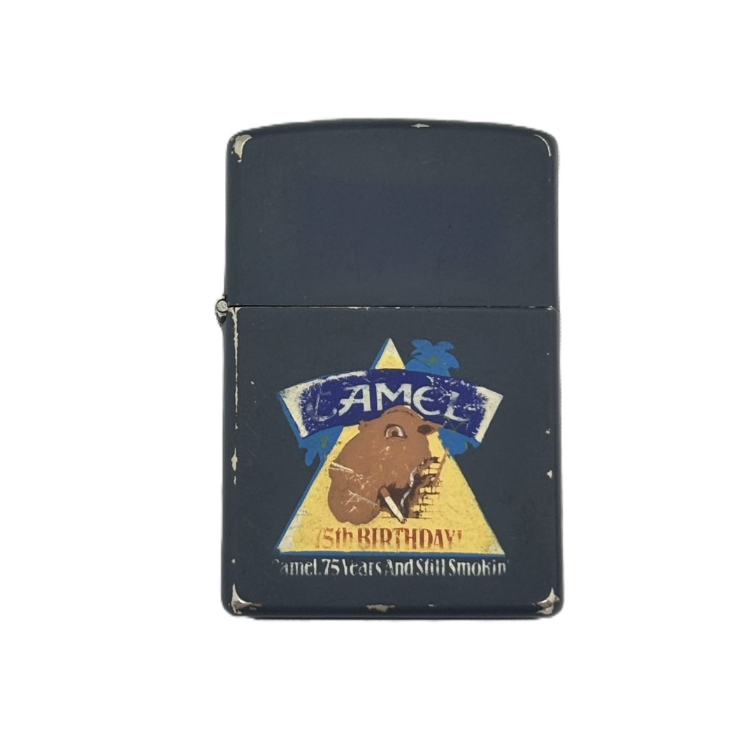 【ZIPPO】ジッポー：1994年製 USED キャメル 汚れ有