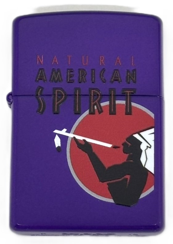 【ZIPPO】ジッポー：2016年製 新品 アメリカンスピリッツ パープル