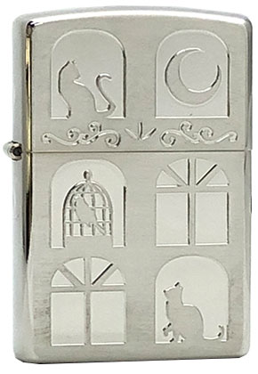 【ZIPPO】ジッポー：キャットウインドウ SV