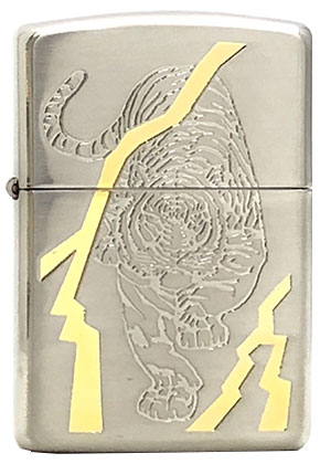 【ZIPPO】ジッポー：162-W・TIGER/アーマー