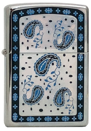 【ZIPPO】ジッポー：1998年製 新品 未使用/200ペイズリー-BL