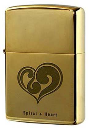 【ZIPPO】ジッポー：204G-HEART/スパイラルハート