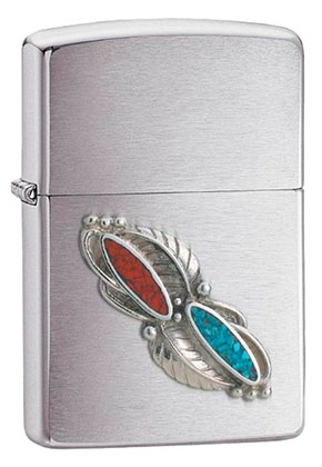 【ZIPPO】ジッポー：#20606/Feather Stone Emblem USAカタログ