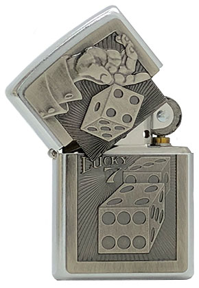 【ZIPPO】ジッポー：#207BS.B230/Lucky 7 Emblem USAカタログ