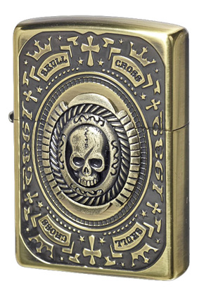 【ZIPPO】ジッポー：20CRMD-BS/カレッジリングメタル