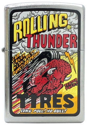 【ZIPPO】ジッポー：#21013 Rollimg Thunder/USAカタログ