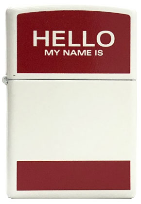 【ZIPPO】ジッポー：#24809/HELLO MY NAME IS USAカタログ