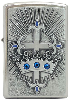 【ZIPPO】ジッポー：#24875/CROWN AND CROSS USAカタログ