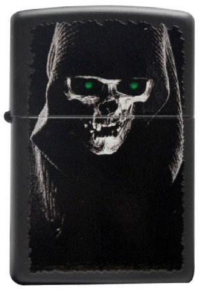 【ZIPPO】ジッポー：#28436/HOODED SKULL USAカタログ