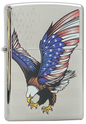 【ZIPPO】ジッポー：#28449/American Eagle,Top Stamp USAカタログ