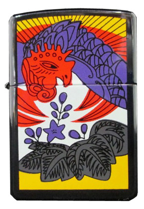 ZIPPO 花札 五光 いぶし銀風加工 ジッポ