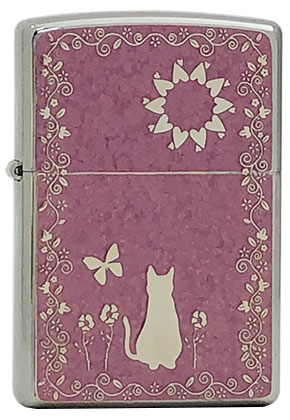 【ZIPPO】ジッポー：2MPP-Cat(PK)/両面加工