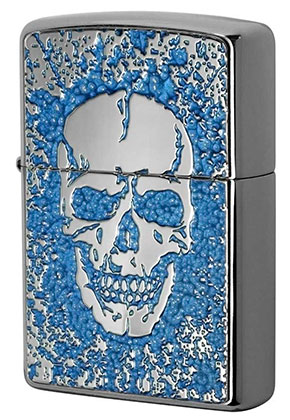 【ZIPPO】ジッポー：2MPP-Skull(BL)