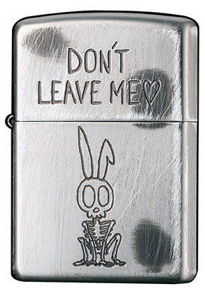 【ZIPPO】ジッポー：2UDS-LEAVE/FUNNY SKULL(離れないで)