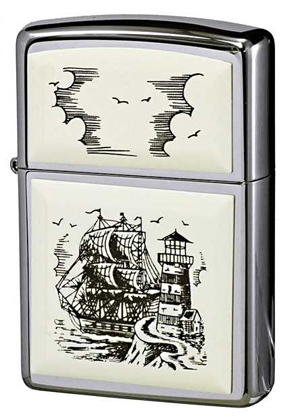 Zippo limited edition new world atlas 帆船