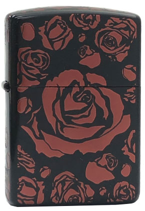 【ZIPPO】ジッポー：BM.Ion Rose(A)/Black Mat ion Red アーマー