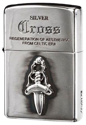 【ZIPPO】ジッポー：CRS-K/シルバークロスメタル