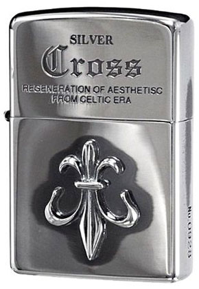 ZIPPO】ジッポー：CRS-N/シルバークロスメタル