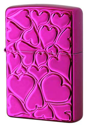 【ZIPPO】ジッポー：FILL LOVE(D)/Purple Coating