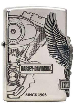 ZIPPO】ジッポー：HDP-03 サイドメタル/HARLEY DAVIDSON(ハーレー