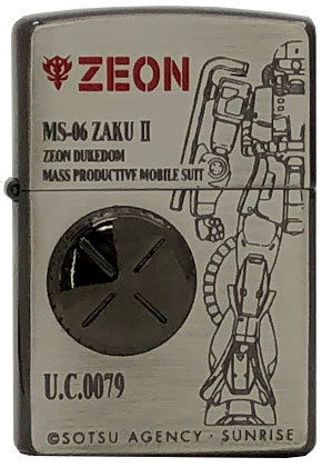 機動戦士ガンダム Zippo　ザク　ZAKU  立体メタル貼り　2000年製