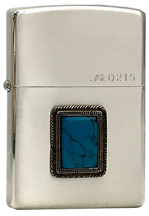 【ZIPPO】ジッポー：NJC-SB/ターコイズ シリアルNo入り