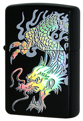 ZIPPO】ジッポー：Stream Dragon(A)/Brass Oxidized G・tank