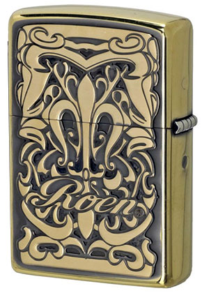 ZIPPO】ジッポー：Roen-ZP001 DEEP ETCHING BR/ロエン