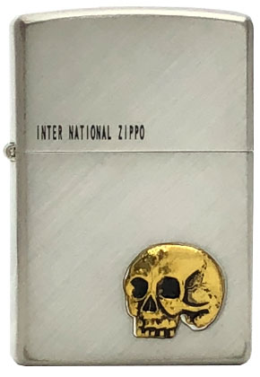 【ZIPPO】ジッポー：SS#ドクロG(メタル)/2001年製