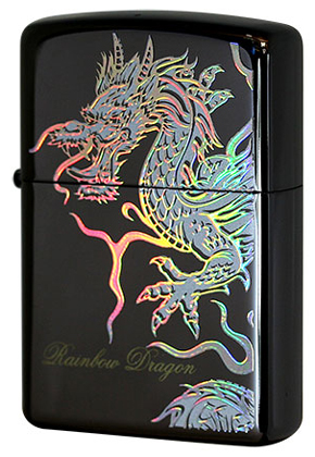 【ZIPPO】ジッポー：TR-BK/龍 レインボードラゴン