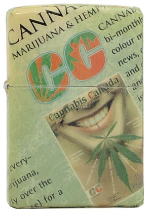 ZIPPO】ジッポー：CANNABIS マリファナ/紙巻き