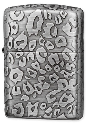 ZIPPO】ジッポー：ANTIQUE LEOPARD(B)/アーマー Silver