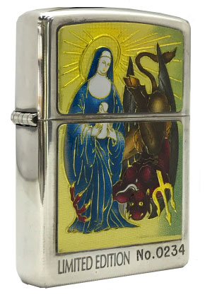 【ZIPPO】ジッポー：聖母マリア/限定 シリアルナンバー入り 1998年製造品