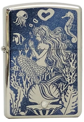 【ZIPPO】ジッポー：Mermaid スワロフスキー