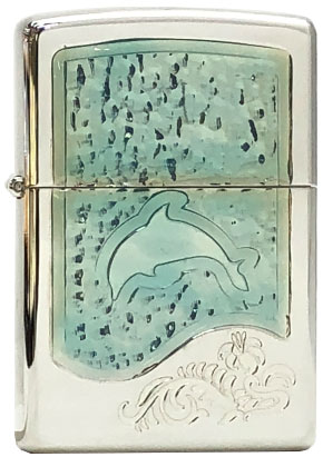 ZIPPO】ジッポー：Ocean Dolphin/Atype