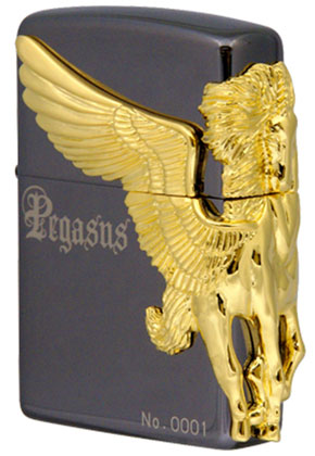 【ZIPPO】ジッポー：Pegasus(C)/ガンメタル インナー金色