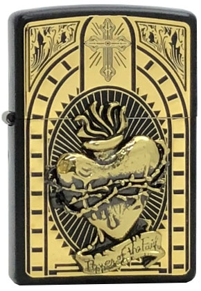 Zippo ハート オブ  ア ドラゴン　革巻き