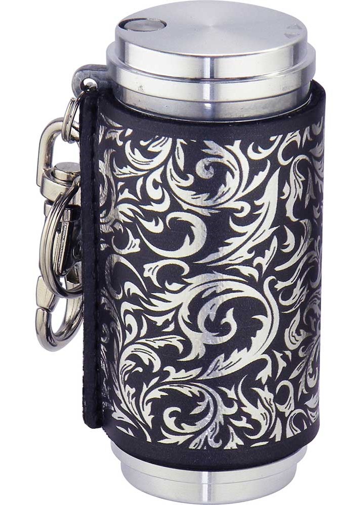 【ZIPPO】ジッポー：アッシュスリンダー シンセティックレザー アラベスク