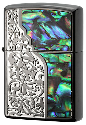 【ZIPPO】ジッポー：LEシェルアラベスクBK/300個限定