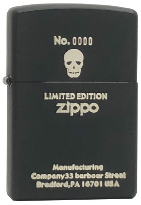 限定品 ZIPPO ケース付き ドクロ