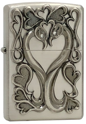 zippo スターリング ジッポー sterling 石入り ハート（ジッポの 
