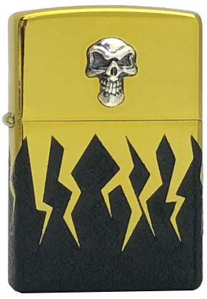 【ZIPPO】ジッポー：SKULL WARS/サンダークラックルA