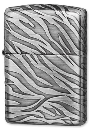 【ZIPPO】ジッポー：ANTIQUE TIGER(B)/アーマー Silver