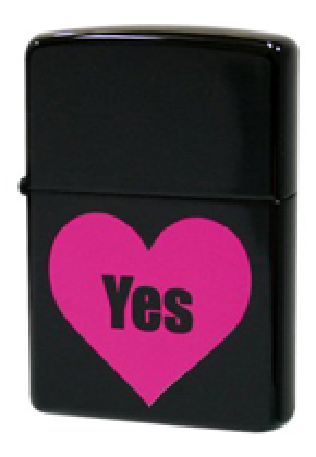 【ZIPPO】ジッポー：2BK-YES/NO