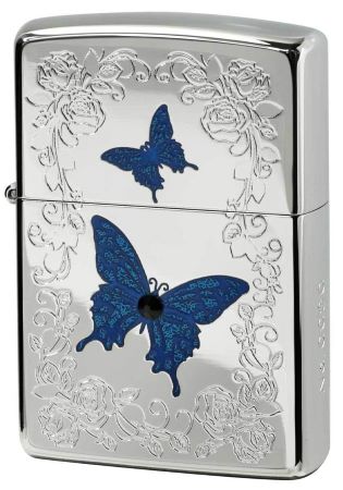 【ZIPPO】ジッポー：Blue Butterfly WN