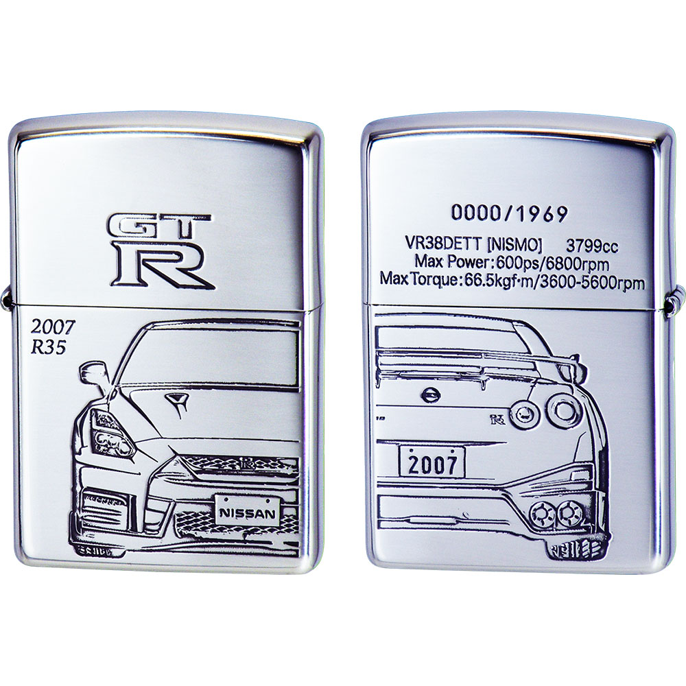 【ZIPPO】ジッポー：ZP GT-R〔R35〕 SKYLINE ZIPPO