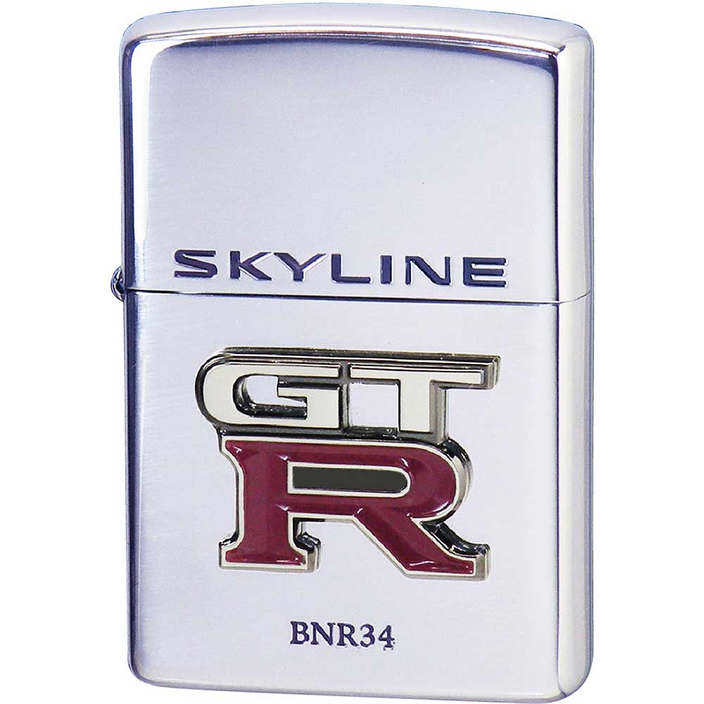 【ZIPPO】ジッポー：ZP エンブレムSV GT-R [BNR34] NISSAN SERIES