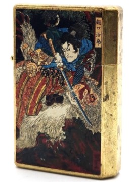 【ZIPPO】ジッポー：樋口治郎/オイルライター/ワイルドブラス+/フルカラー印刷