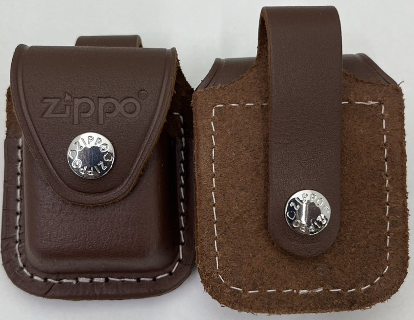 【ZIPPO】ジッポー：ZIPPO社レザーケース ループ式 茶色